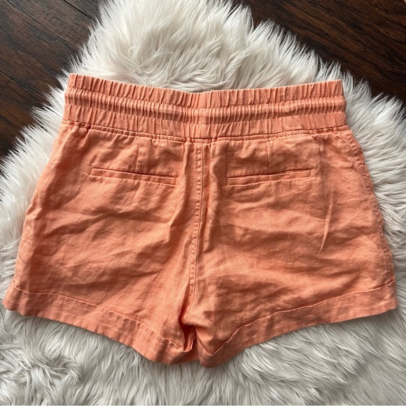 Athleta Cabo Linen 4” Shorts in Cactus Peach - Picture 5 of 8
